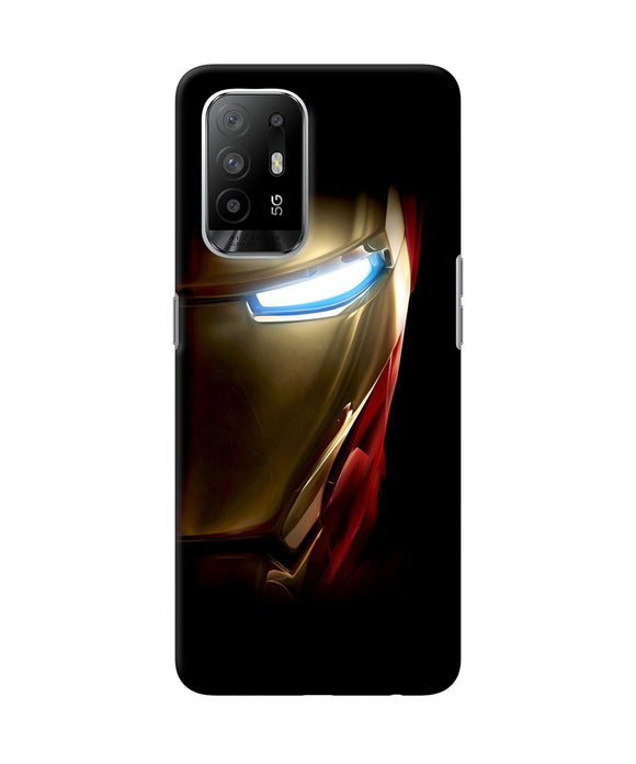Ironman half face Oppo F19 Pro+ Back Cover