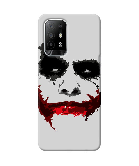 Joker dark knight red smile Oppo F19 Pro+ Back Cover