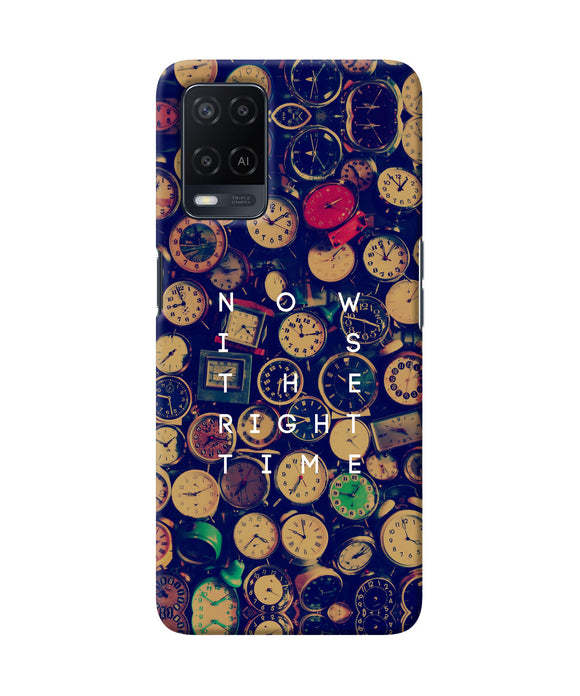 Now is the Right Time Quote Oppo A54 Back Cover
