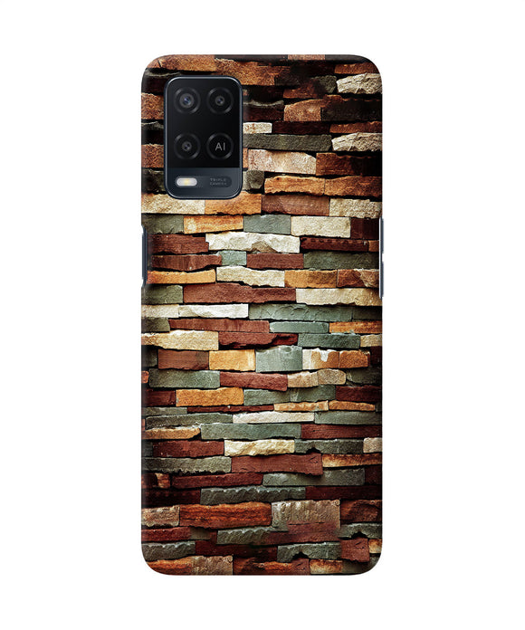 Bricks Pattern Oppo A54 Back Cover