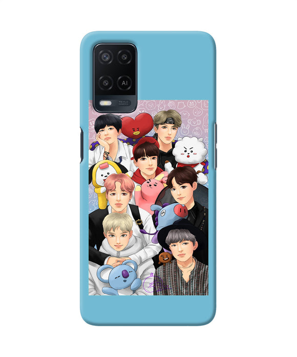 BTS with animals Oppo A54 Back Cover