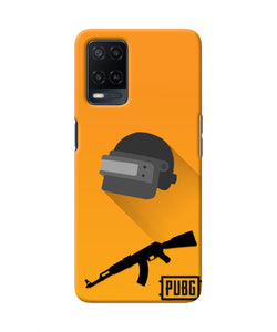 PUBG Helmet and Gun Oppo A54 Real 4D Back Cover