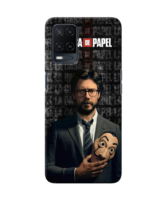 Money Heist Professor with Mask Oppo A54 Back Cover