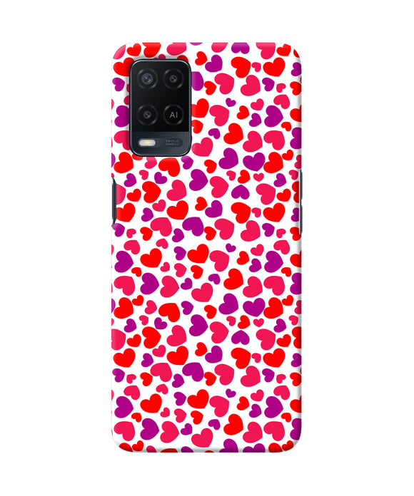 Heart print Oppo A54 Back Cover
