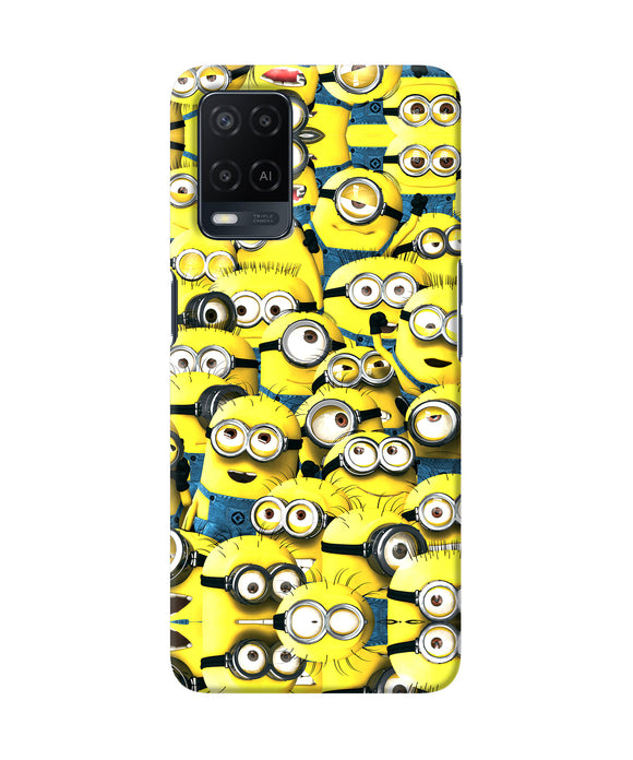 Minions mini crowd Oppo A54 Back Cover