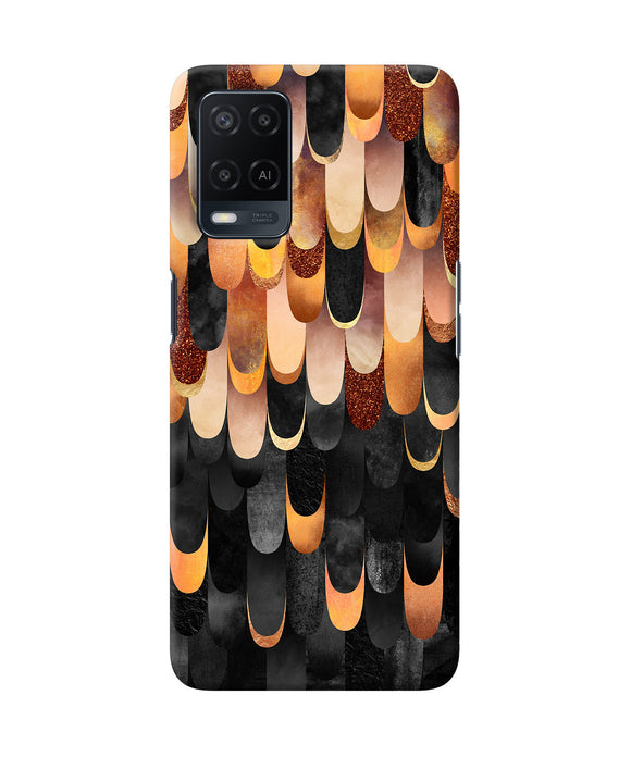 Abstract wooden rug Oppo A54 Back Cover