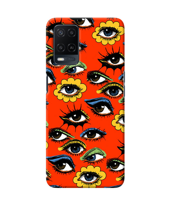 Abstract eyes pattern Oppo A54 Back Cover