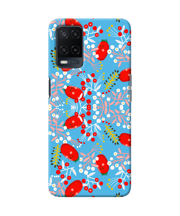 Small red animation pattern Oppo A54 Back Cover