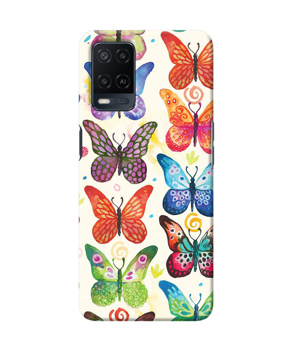 Abstract butterfly print Oppo A54 Back Cover