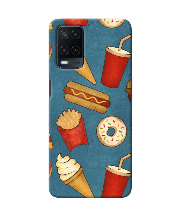 Abstract food print Oppo A54 Back Cover