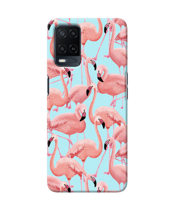 Abstract sheer bird print Oppo A54 Back Cover