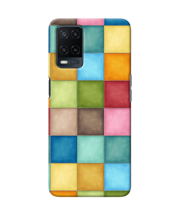 Abstract colorful squares Oppo A54 Back Cover