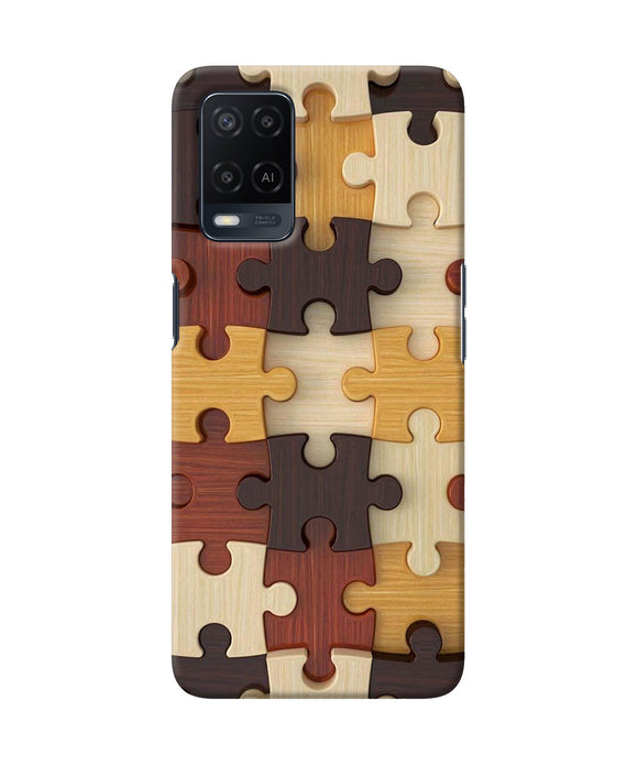 Wooden puzzle Oppo A54 Back Cover