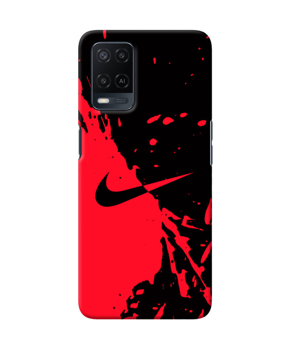 Nike red black poster Oppo A54 Back Cover