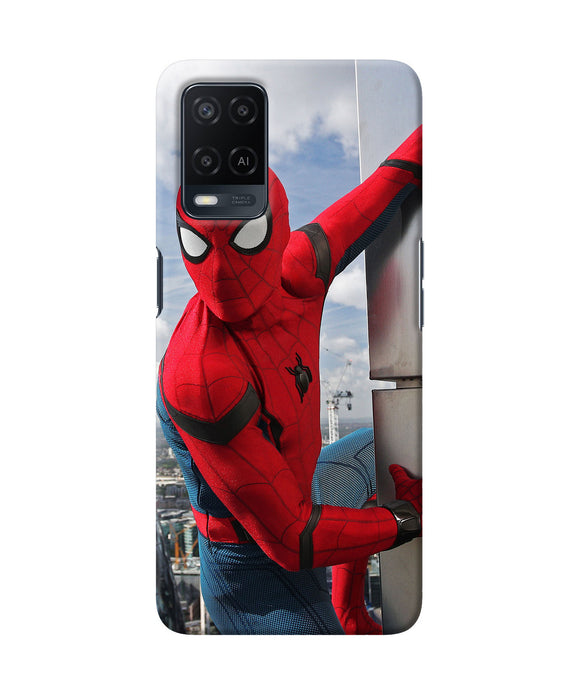 Spiderman on the wall Oppo A54 Back Cover