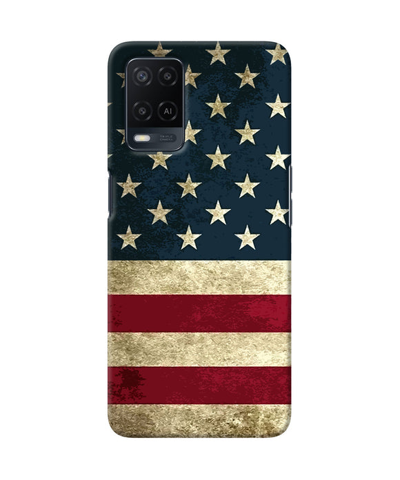 Vintage US flag Oppo A54 Back Cover