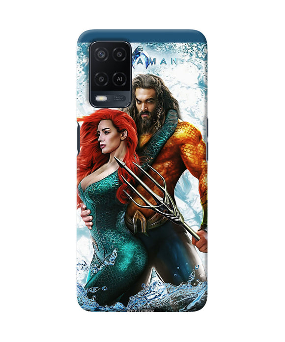 Aquaman couple water Oppo A54 Back Cover