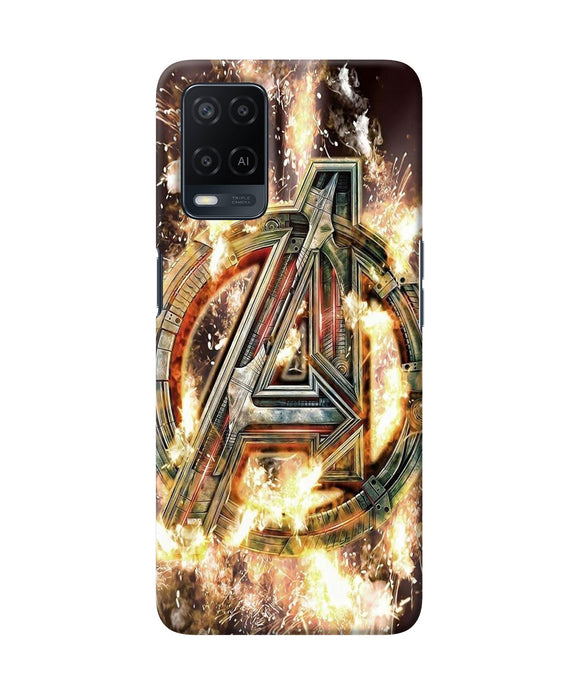 Avengers burning logo Oppo A54 Back Cover