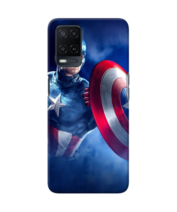 Captain america on sky Oppo A54 Back Cover