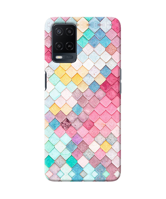 Colorful fish skin Oppo A54 Back Cover