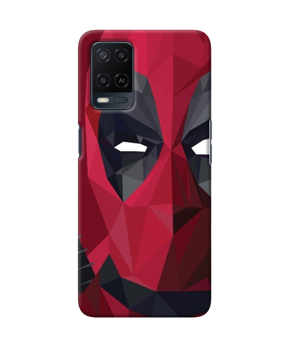 Abstract deadpool half mask Oppo A54 Back Cover