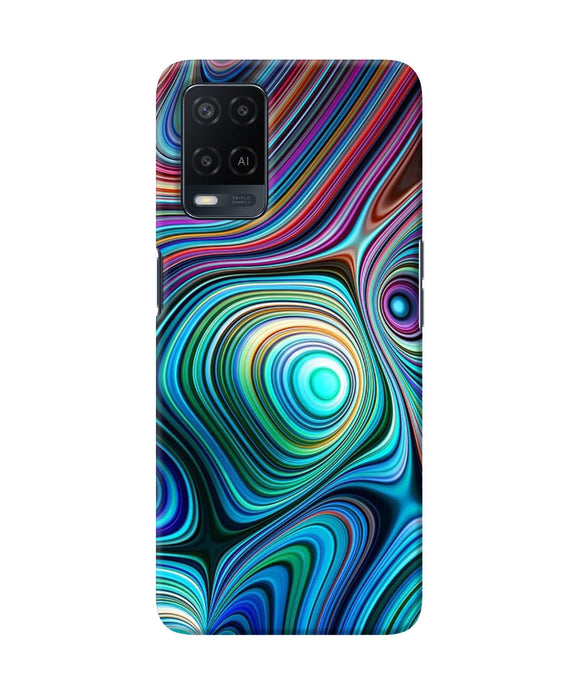 Abstract coloful waves Oppo A54 Back Cover