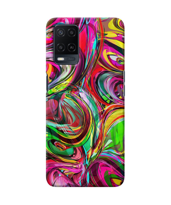 Abstract colorful ink Oppo A54 Back Cover