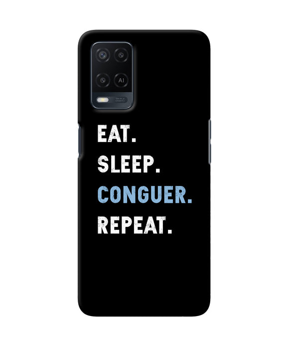 Eat sleep quote Oppo A54 Back Cover