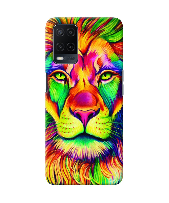 Lion color poster Oppo A54 Back Cover