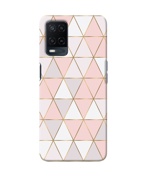 Abstract pink triangle pattern Oppo A54 Back Cover