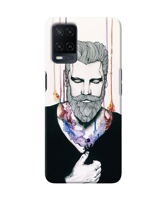 Beard man character Oppo A54 Back Cover