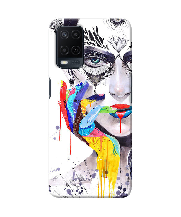 Girl color hand Oppo A54 Back Cover