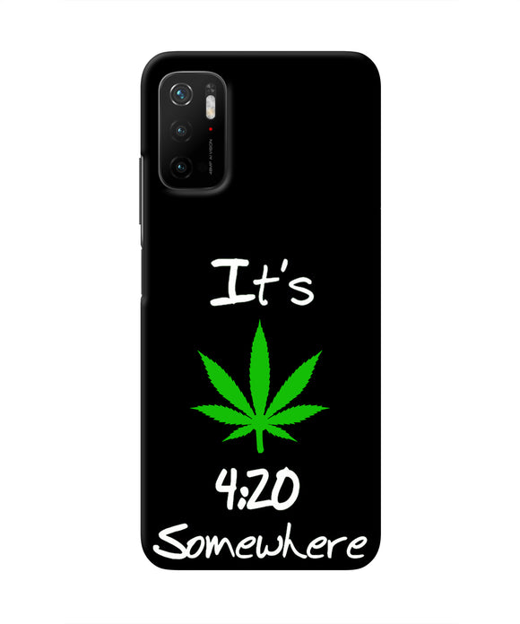 Weed Quote Poco M3 Pro 5G Real 4D Back Cover