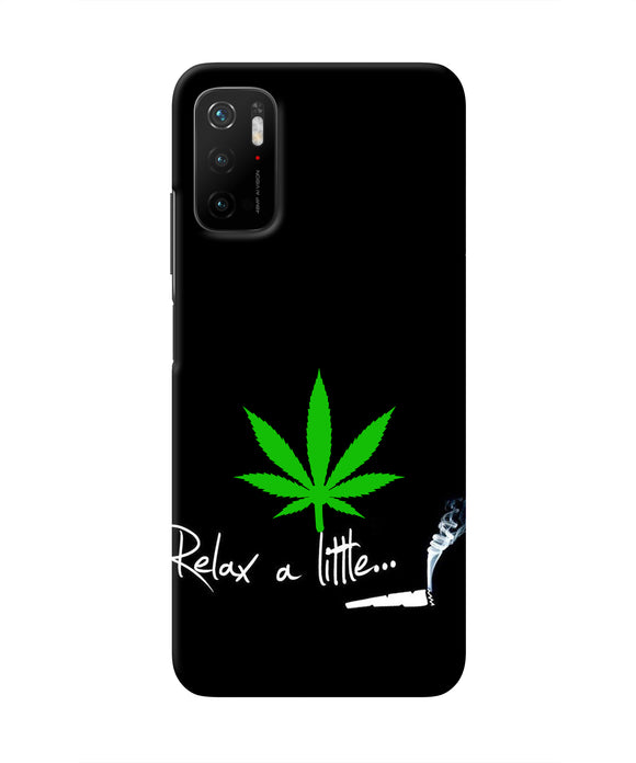 Weed Relax Quote Poco M3 Pro 5G Real 4D Back Cover