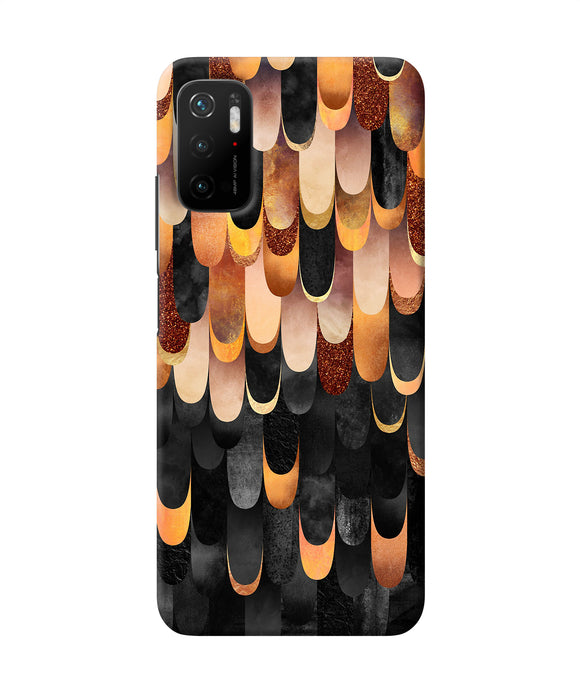 Abstract wooden rug Poco M3 Pro 5G Back Cover