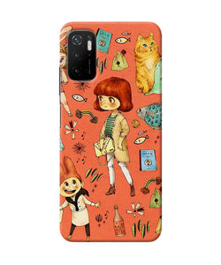 Canvas little girl print Poco M3 Pro 5G Back Cover