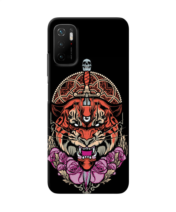 Abstract tiger Poco M3 Pro 5G Back Cover