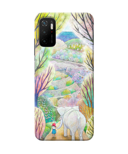 Natual elephant girl Poco M3 Pro 5G Back Cover