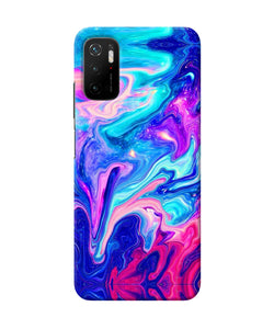 Abstract colorful water Poco M3 Pro 5G Back Cover