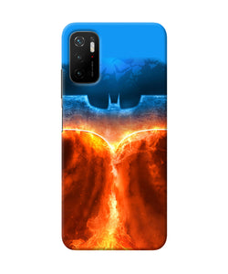 Burning batman logo Poco M3 Pro 5G Back Cover