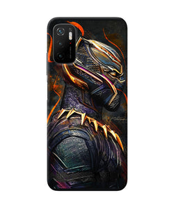 Black panther side face Poco M3 Pro 5G Back Cover