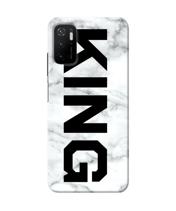 King marble text Poco M3 Pro 5G Back Cover