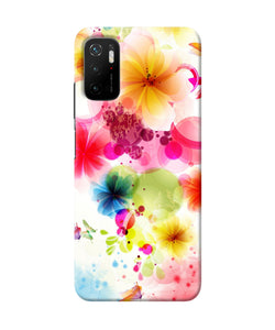 Flowers print Poco M3 Pro 5G Back Cover