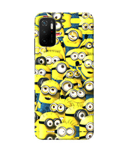 Minions mini crowd Poco M3 Pro 5G Back Cover