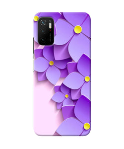 Violet flower craft Poco M3 Pro 5G Back Cover