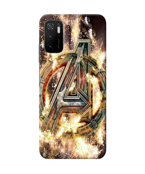 Avengers burning logo Poco M3 Pro 5G Back Cover