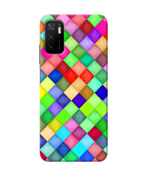 Abstract colorful squares Poco M3 Pro 5G Back Cover