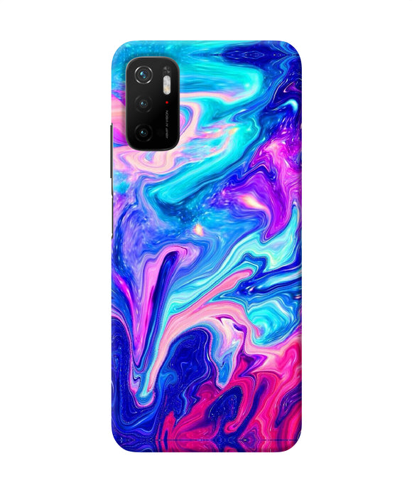 Abstract colorful water Poco M3 Pro 5G Back Cover