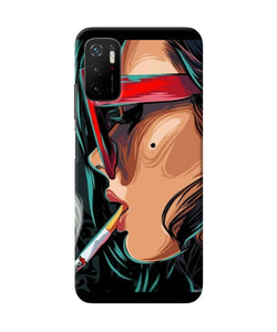 Smoking girl Poco M3 Pro 5G Back Cover