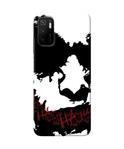 Black and white joker rugh sketch Poco M3 Pro 5G Back Cover